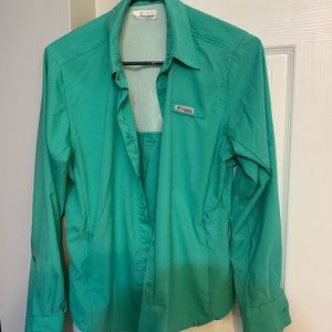 Columbia PFG Button Down Sun Shirt Medium